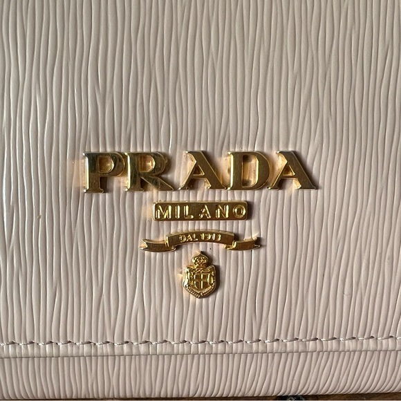 LIKE NEW Authentic Prada powder pink long wallet - Picture 2 of 8